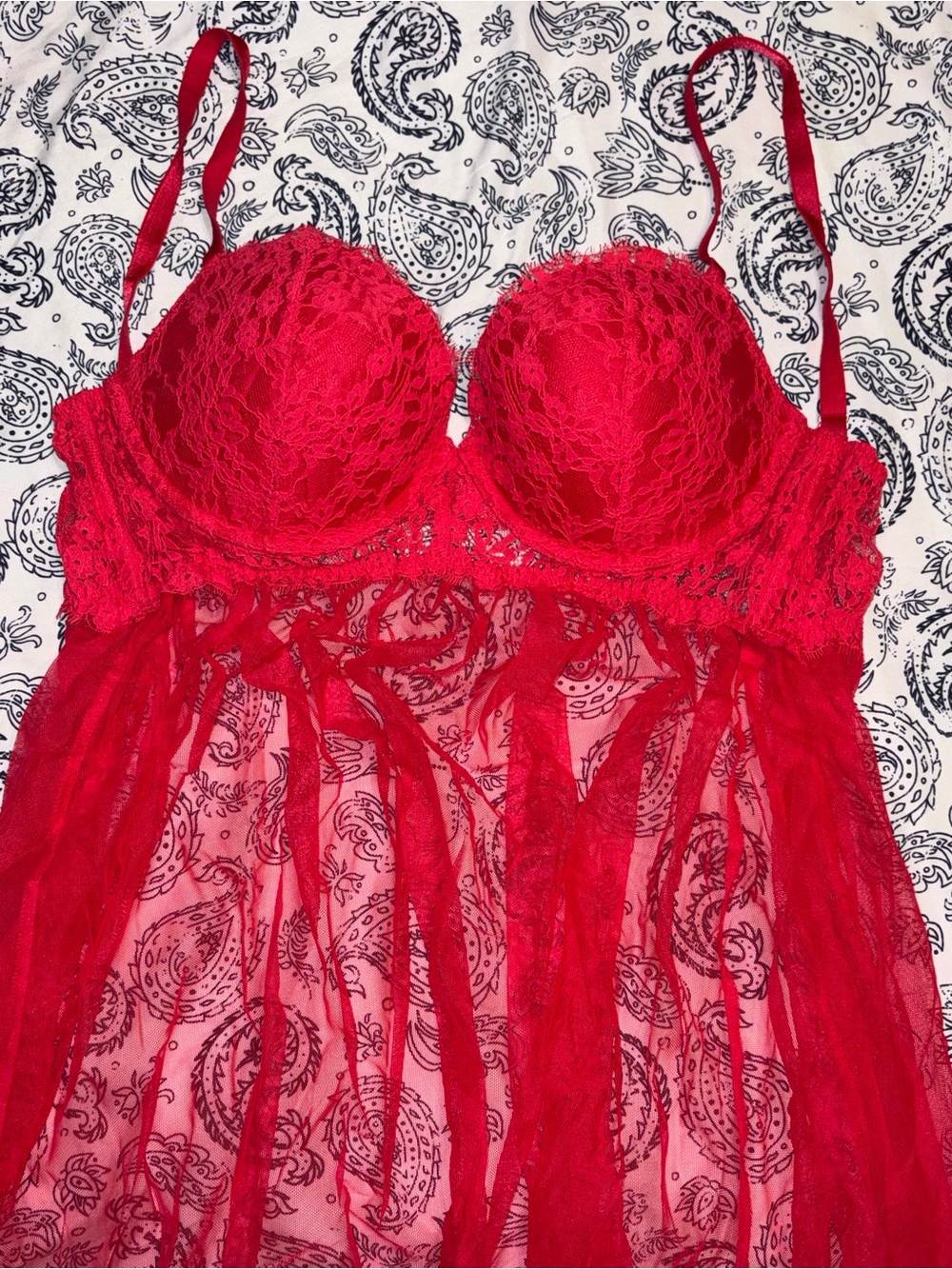 Victoria’s Secret 36D Lace Babydoll Lingerie